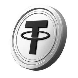Moeda Tether USDT localizada na seção de informações da conta
